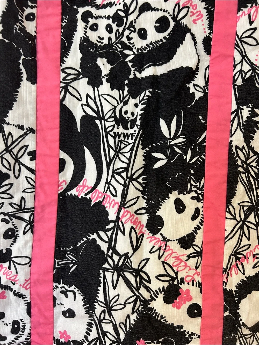 Lilly Pulitzer ORIGINALS (Holy Grail) Girls Panda Print Sundress with Pink Trim